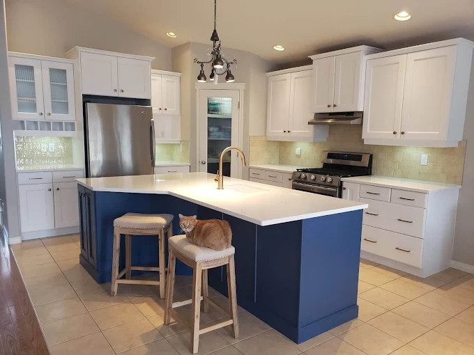 Blue Cabinet Painting