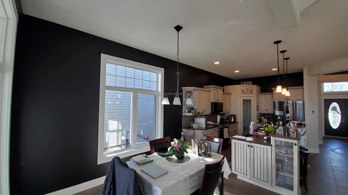 Black Interior Painting
