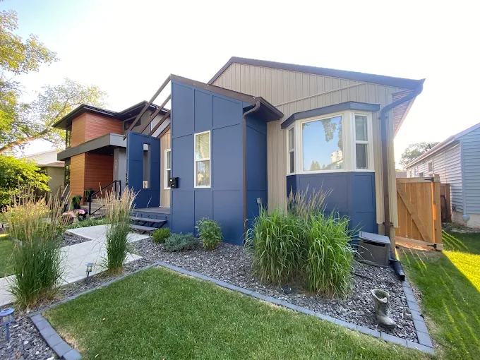 Blue Exterior Painting