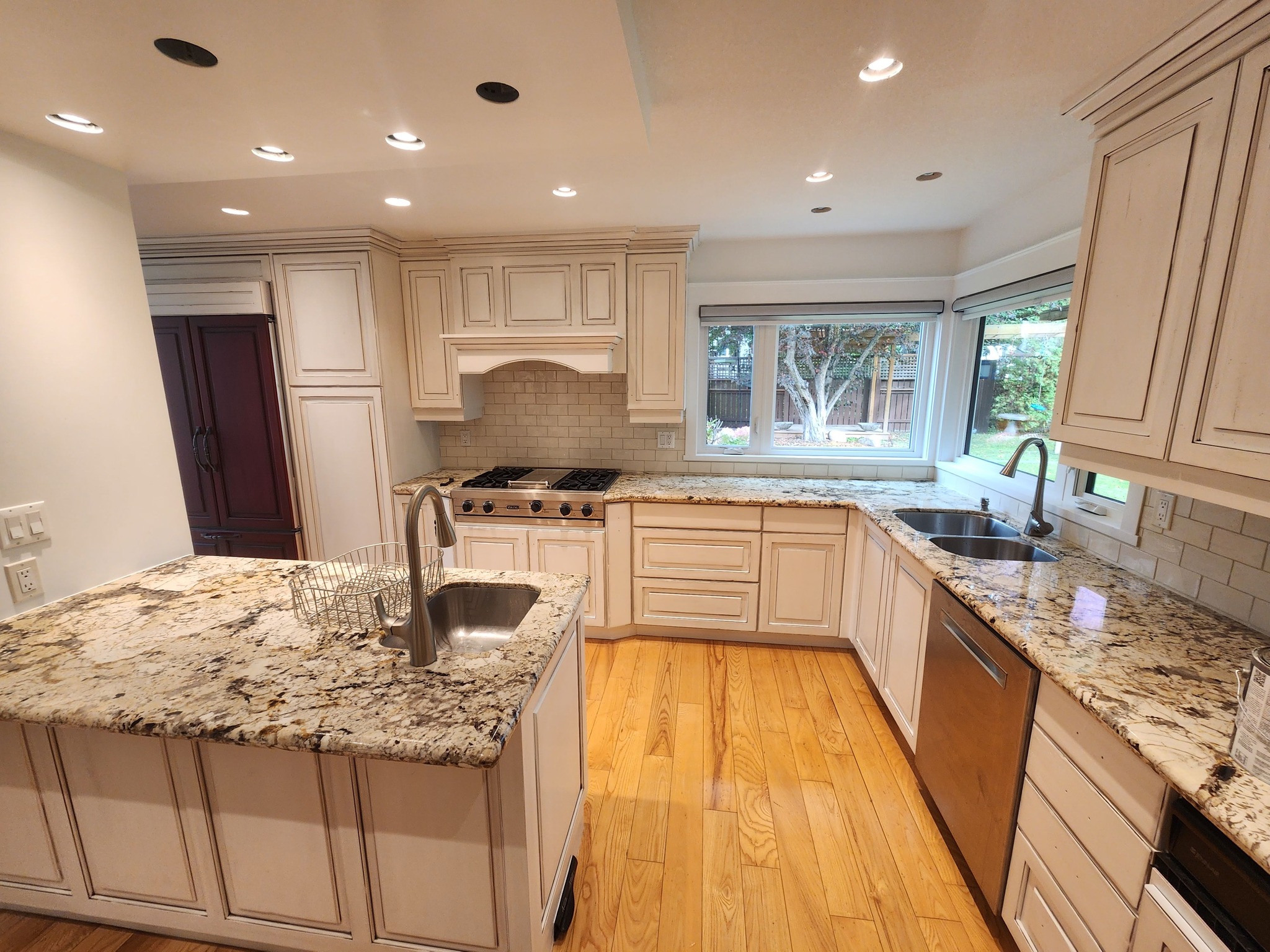After - Modern Grey Cabinet Painting