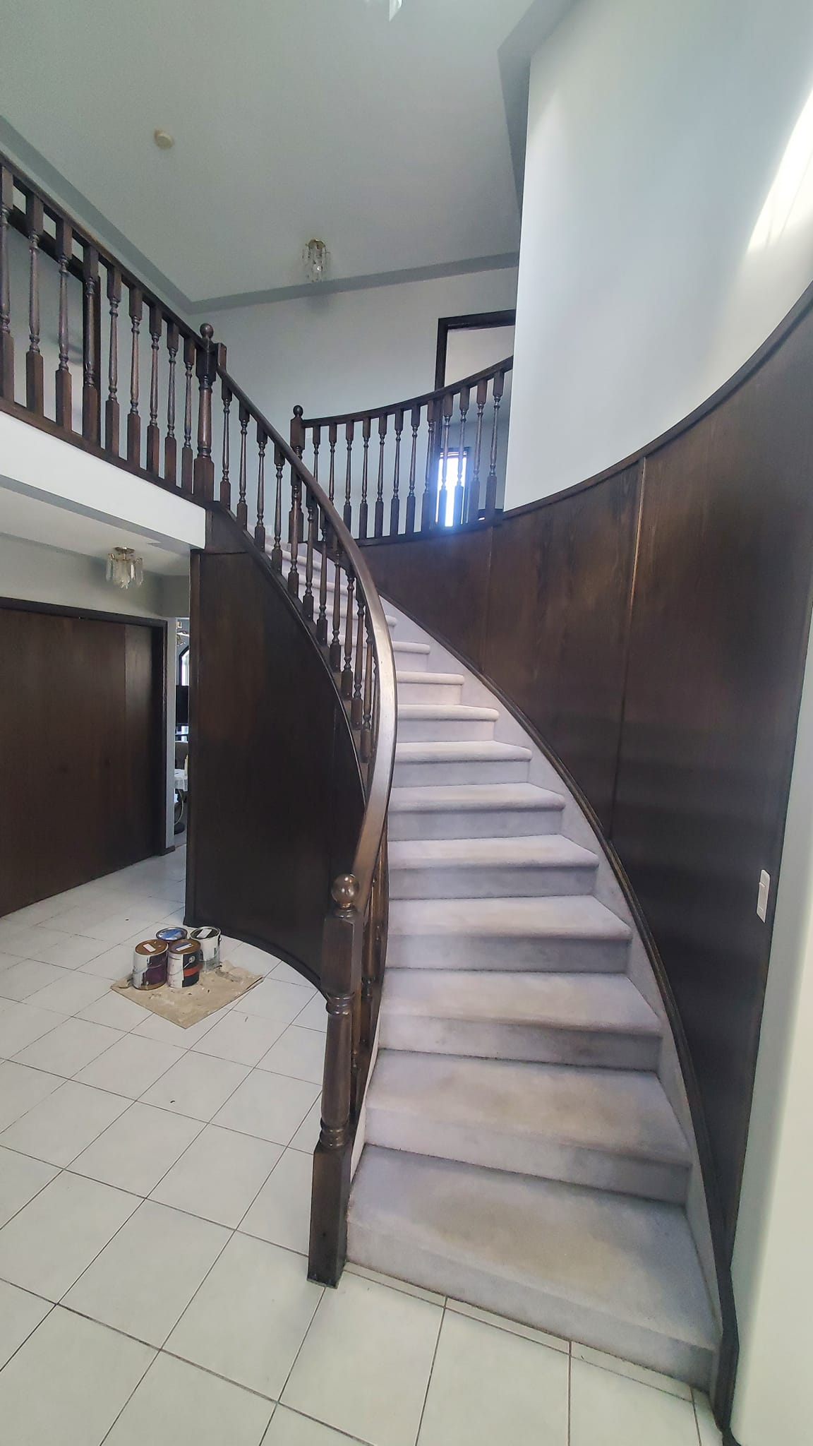 Custom Staircase Staining - West Edmonton