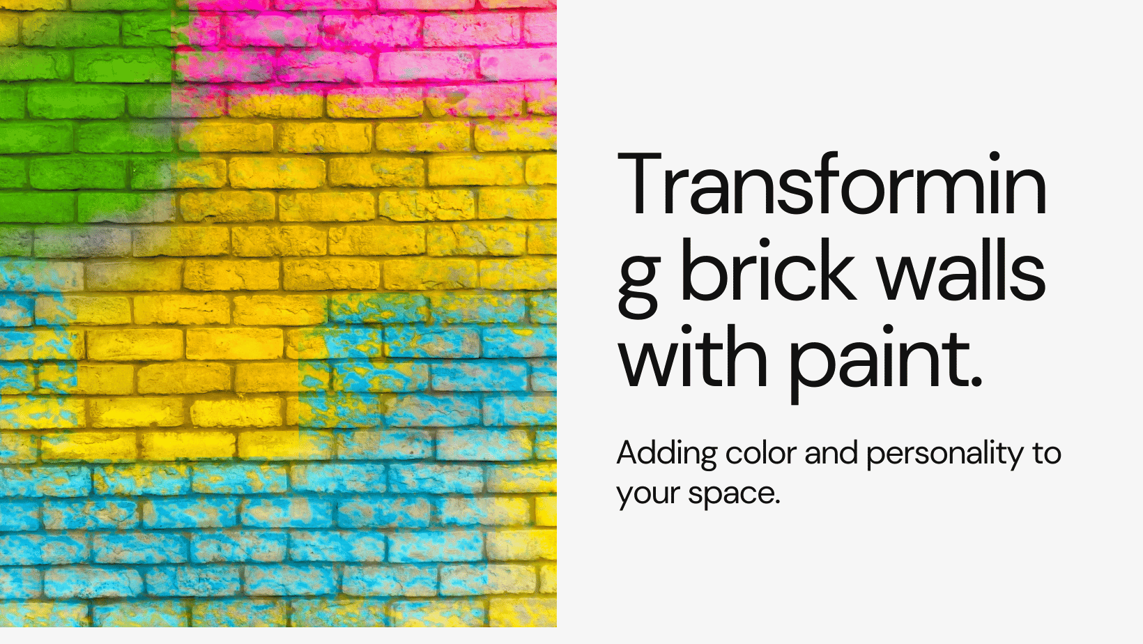 Ideas for Painting Brick Walls