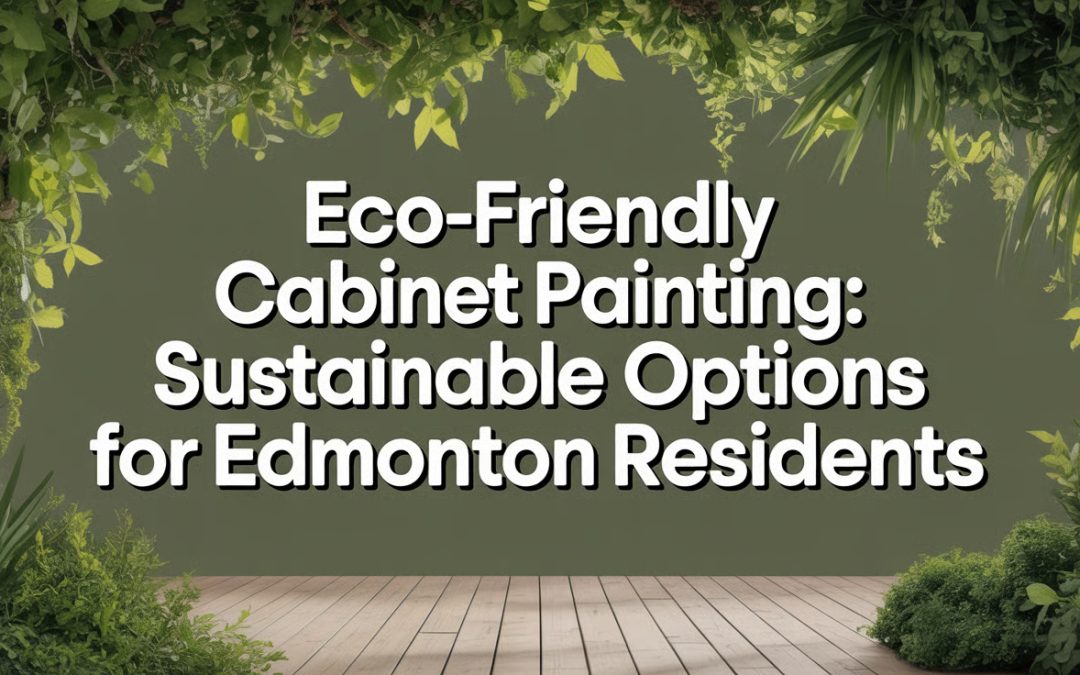 Eco-Friendly Cabinet Painting: Sustainable Options for Edmonton Residents