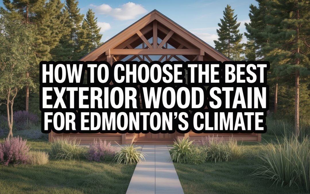 How to Choose the Best Exterior Wood Stain for Edmonton’s Climate