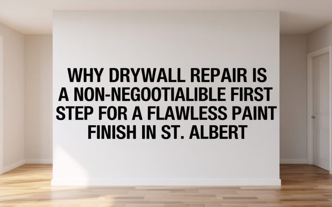 Why Drywall Repair is a Non-Negotiable First Step for a Flawless Paint Finish in St. Albert