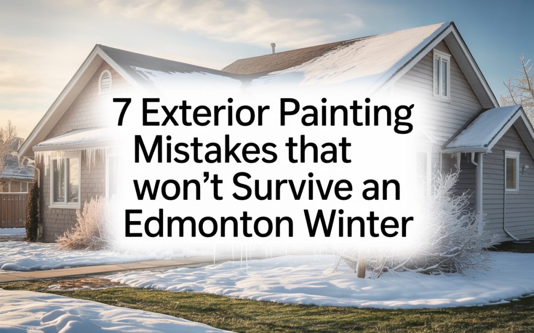 7 Exterior Painting Mistakes That Won’t Survive an Edmonton Winter
