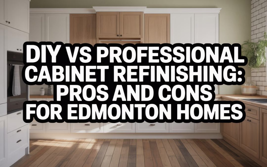 DIY vs Professional Cabinet Refinishing: Pros and Cons for Edmonton Homes