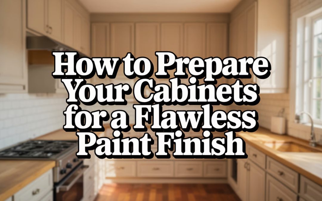 How to Prepare Your Cabinets for a Flawless Paint Finish