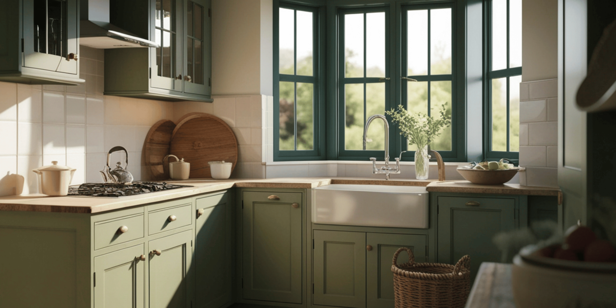 Kitchen with Cabinet Painting