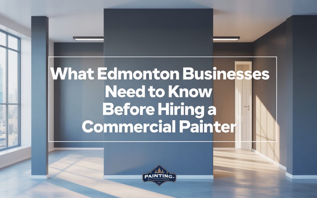 What Edmonton Businesses Need to Know Before Hiring a Commercial Painter