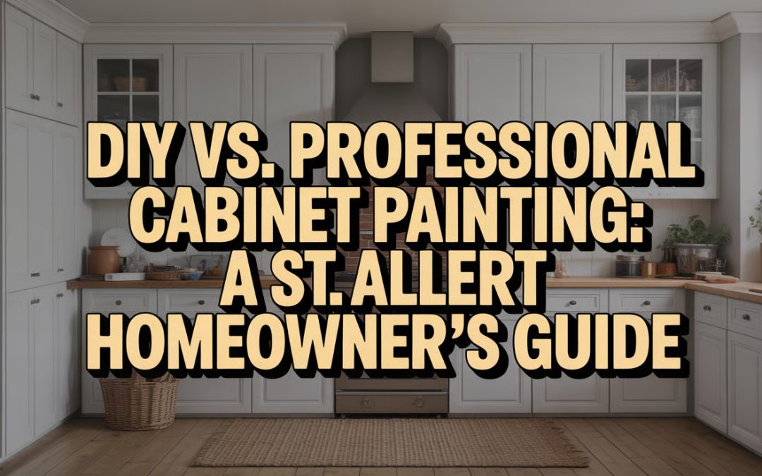 DIY vs. Professional Cabinet Painting: A St. Albert Homeowner’s Guide