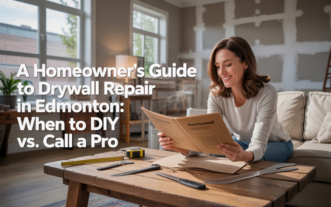 A Homeowner’s Guide to Drywall Repair in Edmonton: When to DIY vs. Call a Pro