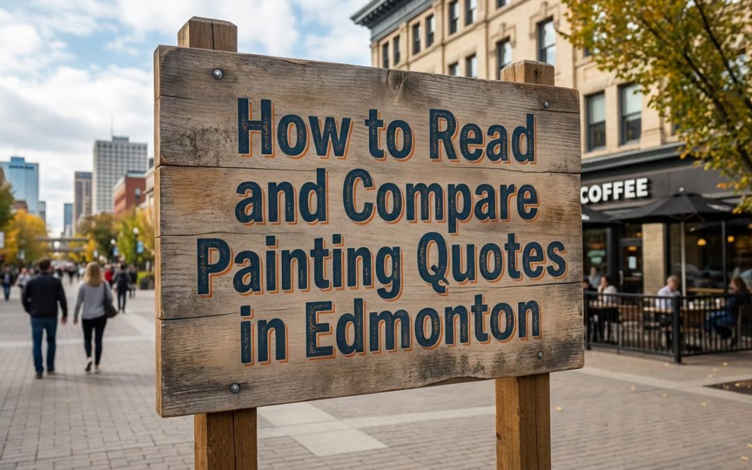 How to Read and Compare Painting Quotes in Edmonton