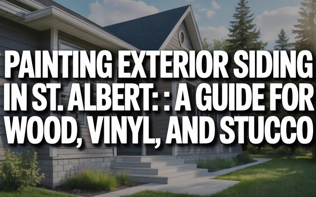 Painting Exterior Siding in St. Albert: A Guide for Wood, Vinyl, and Stucco