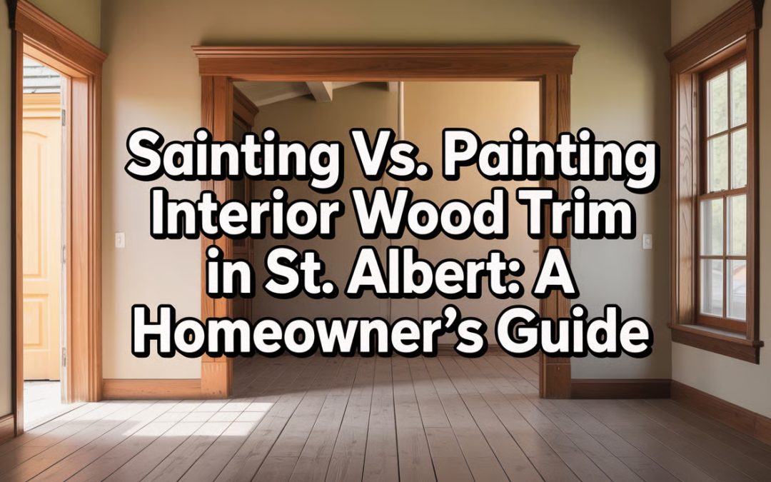 Staining vs. Painting Interior Wood Trim in St. Albert: A Homeowner’s Guide